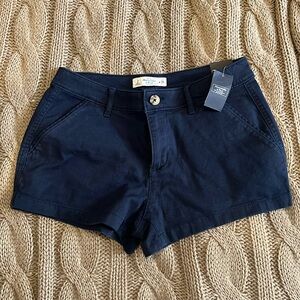 NWT Abercrombie and Fitch, navy jean shorts